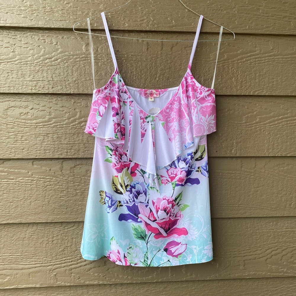 NWT Fiona & Purple women's spaghetti top, M
